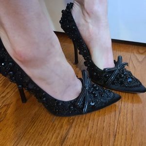 Prada beaded heels 40.5